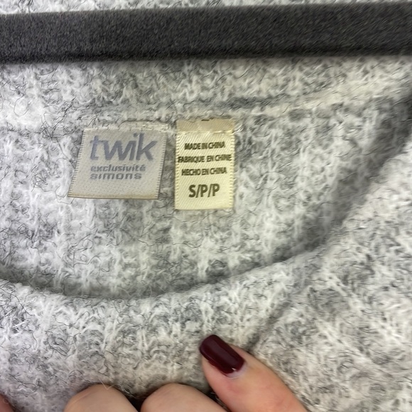 Simons heathered gray plush sweater - Picture 5 of 8